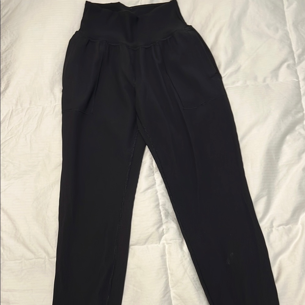 High-Waisted Black Women's Pants